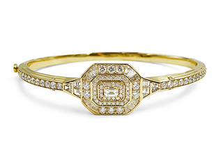 18KY GOLD 2.15CT DIAMOND 50TH