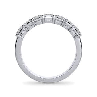 Asscher Cut 7 Stone Diamond Band