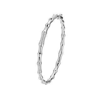 BAMBOO PAVE CZ BANGLE