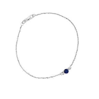 Delicate sapphire bracelet