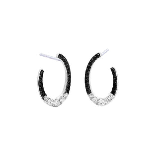 Black & white earrings