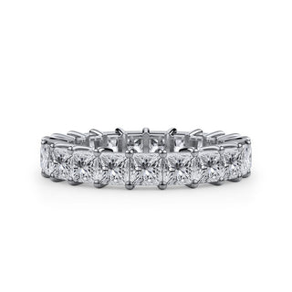 Princess Cut Gallery Eternity Ring