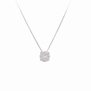 1/3CT DIAMOND CLUSTER PENDANT