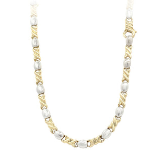 18K 2-TONE VINTAGE 17" NECKLAC