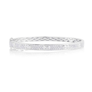 Pave diamond bangle