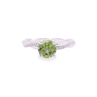 PERIDOT TWISTED SHANK RING