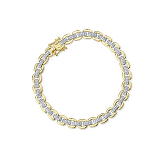 Pave link bracelet