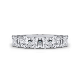 Asscher Cut 7 Stone Diamond Band
