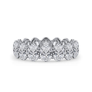 Oval Cut Gallery Eternity Ring