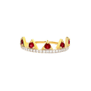 Ruby "Crown" ring