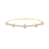 DIAMOND BANGLE WITH CLUSTERS