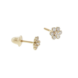 Child's CZ flower studs