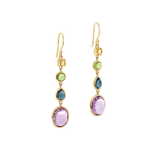 18KY IPPOLITA 4-GEMSTONE DROPS