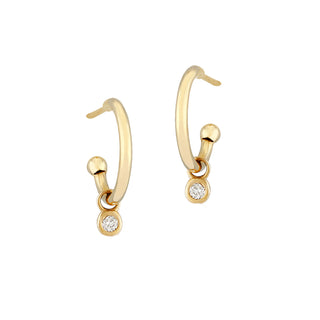 Small diamond hoops