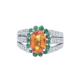 Vintage orange sapphrie ring