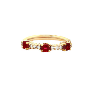 18KY GOLD 0.81CT OVAL RUBY & 0