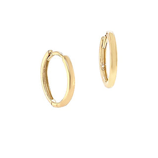 14k tiny hinged hoops