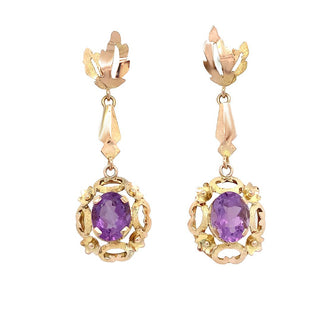 Vintage amethyst drops