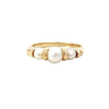 14KY GOLD VINTAGE 3-PEARL RING