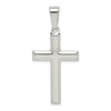 SS 34X20MM POLISHED CROSS WITH