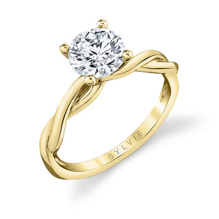 Twist Shank Engagement Ring