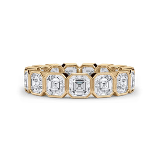 Asscher Cut Bezel Set Ring