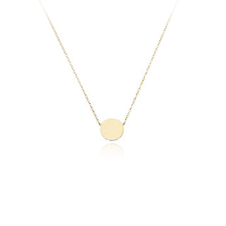 Small disc necklace