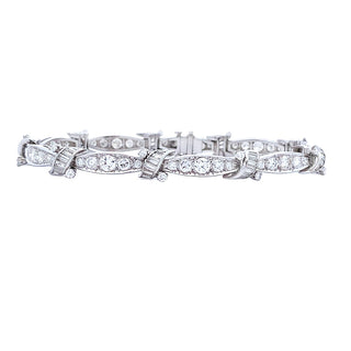 Platinum ribbon bracelet