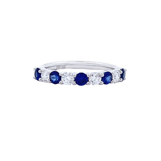 Sapphire & diamond band