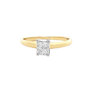 Radiant diamond solitaire