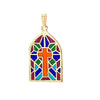 VINTAGE "STAINED GLASS"  CHARM