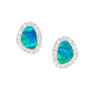 SS LAB GROWN BLUE-GREEN OPAL &