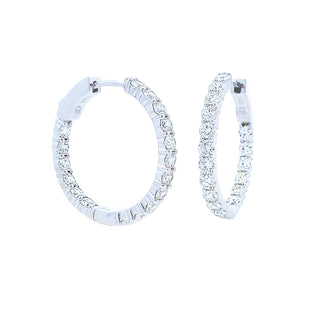 2ct diamond hoops