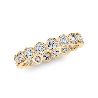 Round Brilliant Cut Bezel Set Eternity Band