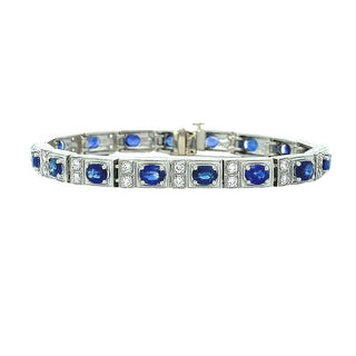 PLATINUM SAPPHIRE LINE BRACELET