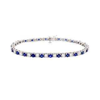 Sapphire tennis bracelet