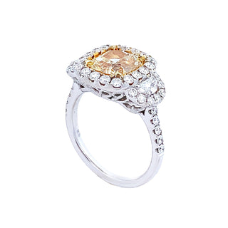 Yellow diamond ring