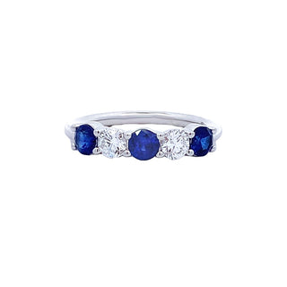 Sapphire wedding band