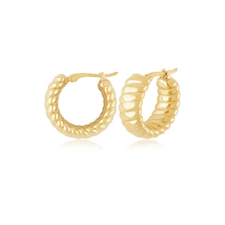 Wide ribbed hoops