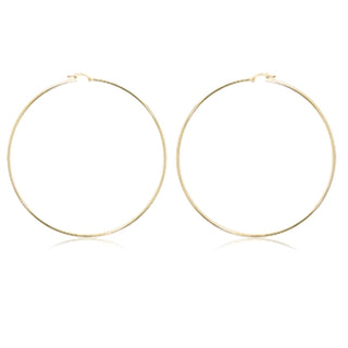 14KY GOLD THIN 2.7" TUBE HOOP