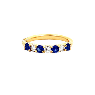 18KY GOLD 0.50CT SAPPHIRE & 0.