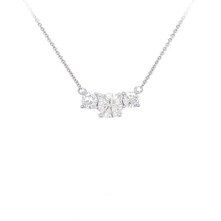 1-1/2CT 3-DIAMOND NECKLACE