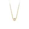 14KY DIAMOND SOLITAIRE NECKLACE