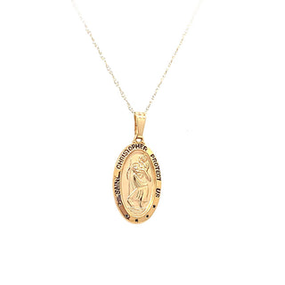 14k St. Christopher medal