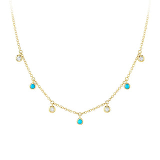 Turquoise drops necklace