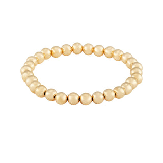 Gold bead bracelet