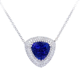 Trillion tanzanite necklace