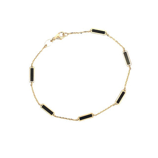 Onyx station bracelet