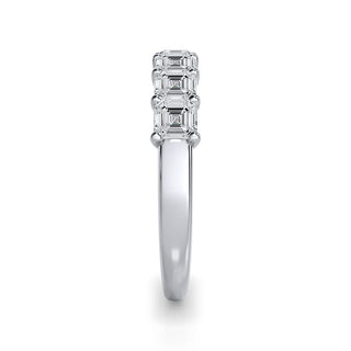 Asscher Cut 7 Stone Diamond Band