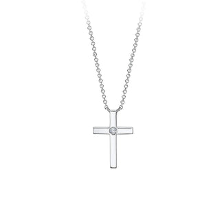 14KW SMALL CROSS  WITH DIAMOND